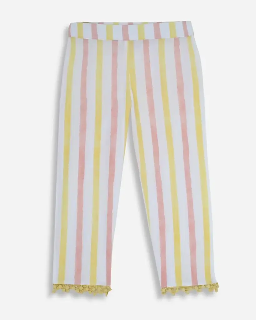 Pastel Stripe Leggings for Girls | Ages 6 months - 6 years | 100% Cotton | Moq: 7pc / Set