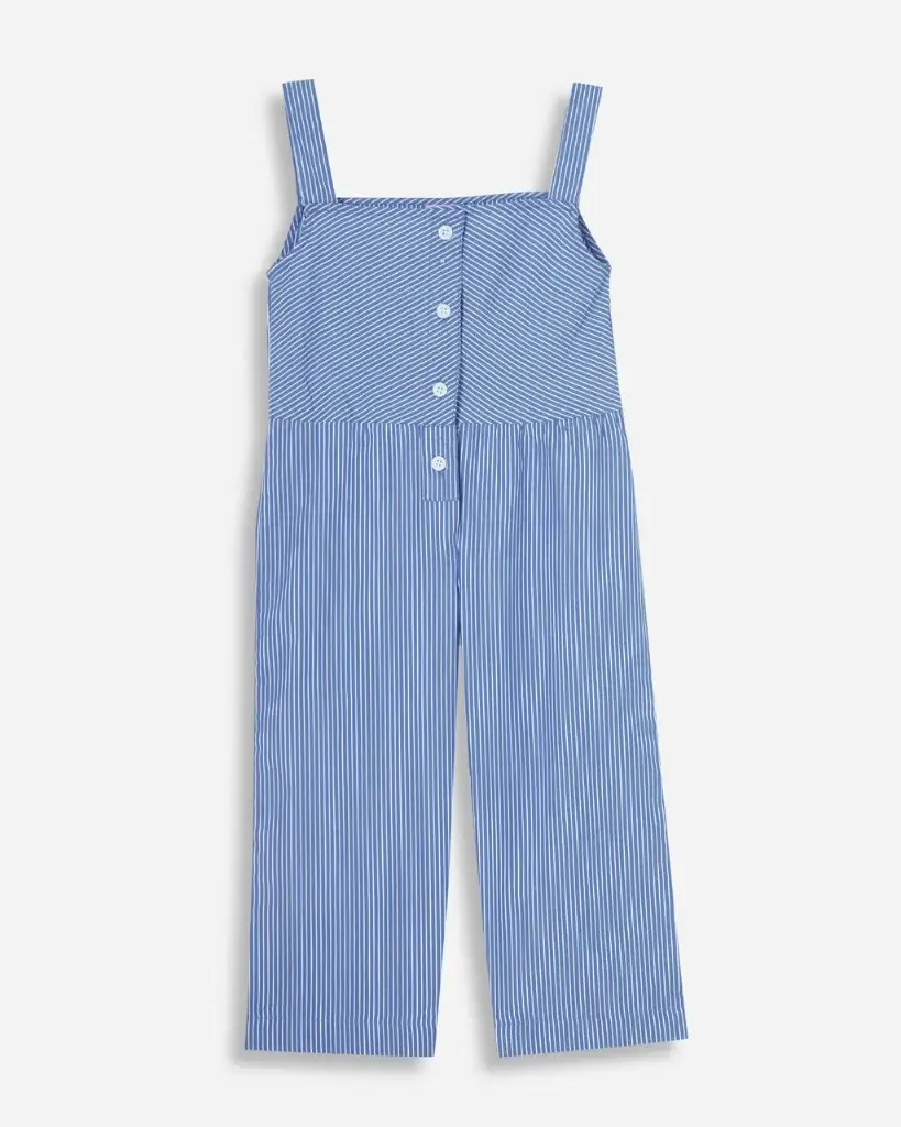 Striped Sleeveless Jumpsuit for Girls | Ages 6months - 6years | 100% Cotton | MOQ: 7pc / Set