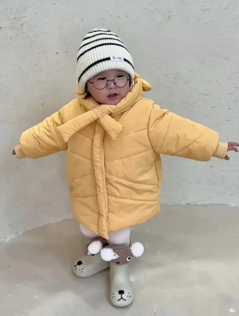 Winter Warm Hooded Puffer Jacket for Kids | Ages 1 - 5 Years | Polyester and Fleece Lining | MOQ: 5pc / Set  