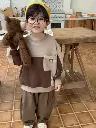 Two-Tone Pocket Sweatshirt For Boys | Ages 3 - 9 Years | Cotton Blend | MOQ: 5pc / Set