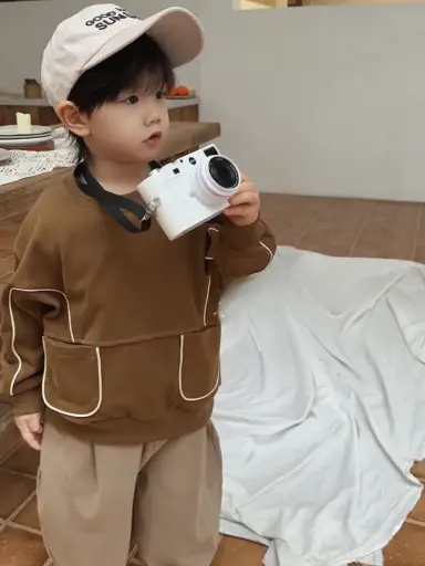 Relaxed Fit Sweatshirt For Kids | Ages 3 - 9 Years | Cotton Blend | Minimalistic Style | MOQ: 5pc / Set 