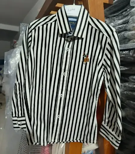 Classic Striped Long-Sleeve Shirt for Boys | Ages 2 to 12 Years | Premium Cotton Blend | MOQ: 5 pcs / Set