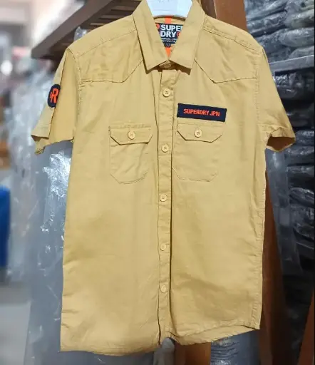 Classic Cotton Utility Shirt for Boys | Ages 1 to 7 Years | Short-Sleeve | MOQ: 7 pcs / Set